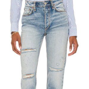 RAG & BONE Nina distressed high-rise skinny jeans